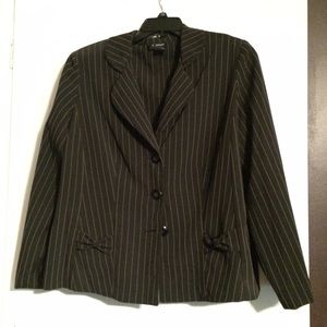 Plus size Pin-Striped Midi Length Suit 18W