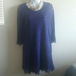 Cobalt blue lace dress