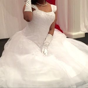 Cute white Cinderella dress.