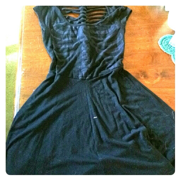 Goth punk skeleton skater dress