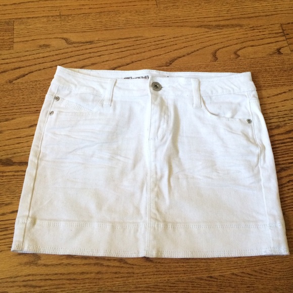 White Highway Jeans Skirt