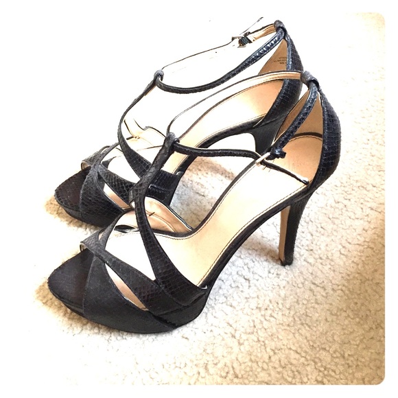Black t-strap heels