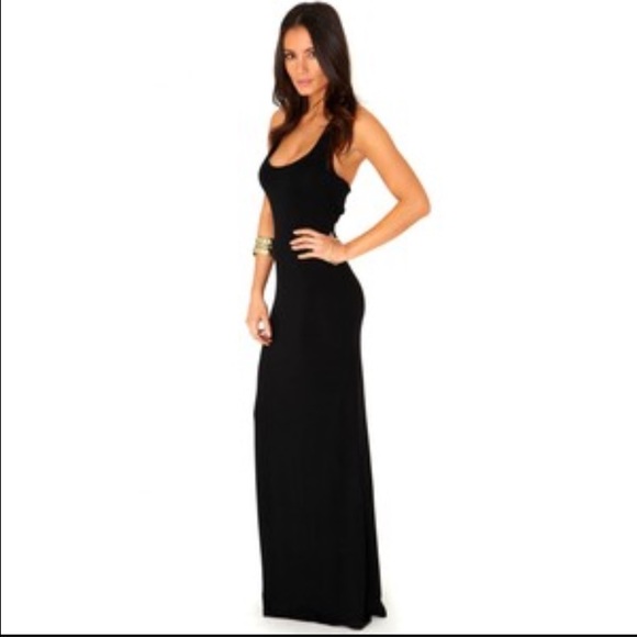 🎉ONE DAY SALE🎊 Black Racerback Maxi Dress - XS