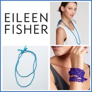 Eileen Fisher Bindu silk beaded necklace/bracelet