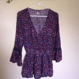 NWT Floral Romper American Eagle XS