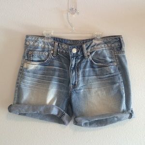 American Eagle Light Wash Denim Shorts