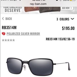 Ray-ban polorized sunglasses