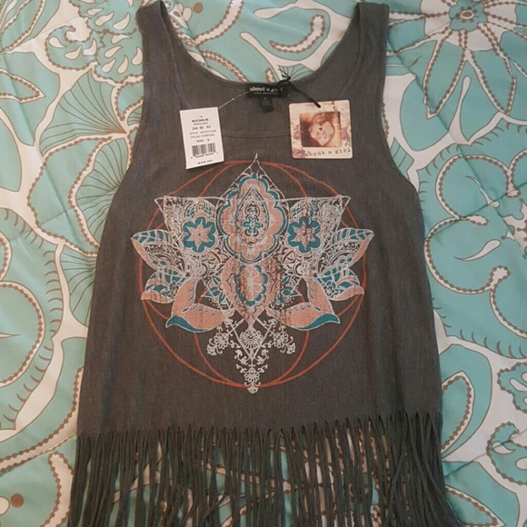 Fringe crop top