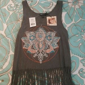 Fringe crop top