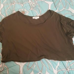 Dark green crop top
