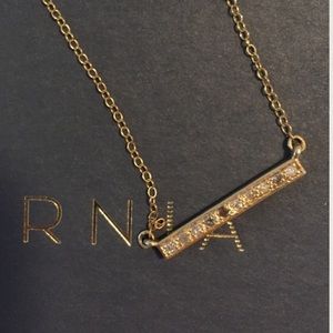 Gold bar necklace
