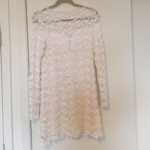 White mini dress, never worn