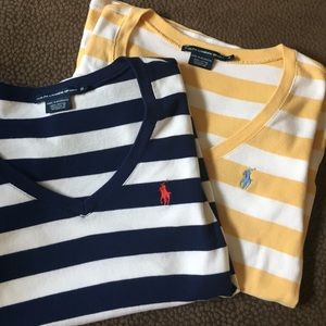 Set of 2 Ralph Lauren sport v necks
