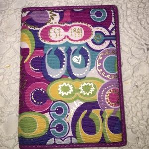 Coach small passport card holder