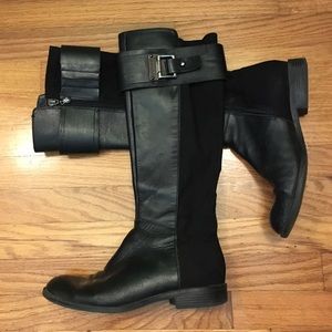 Black knee high boots