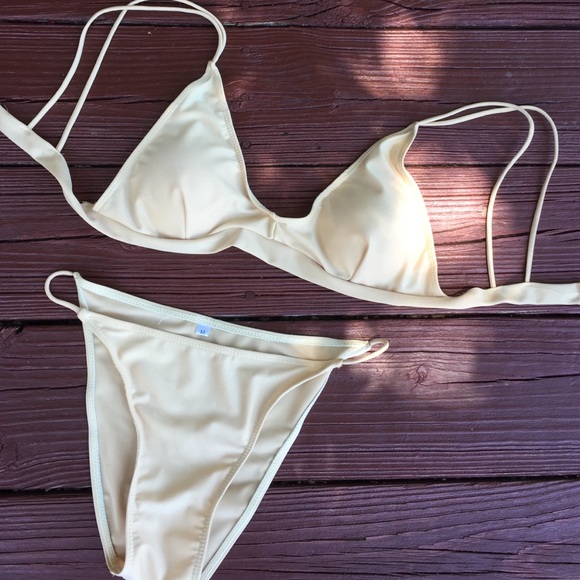 Tan Strappy Bikini