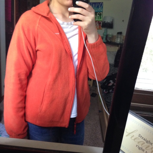 orange Columbia jacket