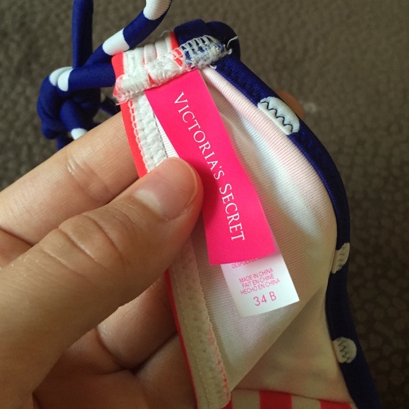 Red white and blue VS swim top - Picture 3 of 4