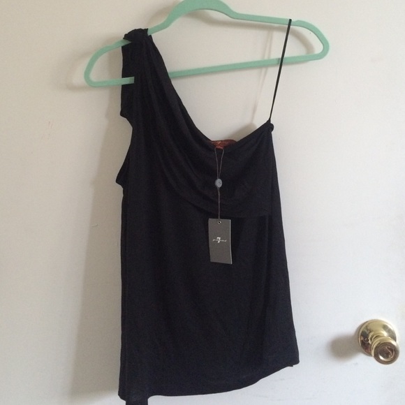 7 for all Mankind one shoulder top - Picture 1 of 4