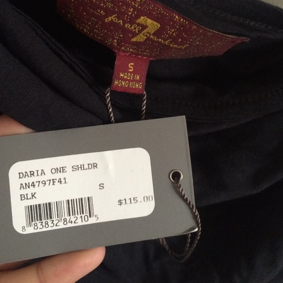 7 for all Mankind one shoulder top - Picture 4 of 4