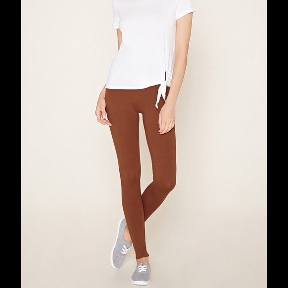 ✳️ Heathered Knit Leggings - Brown