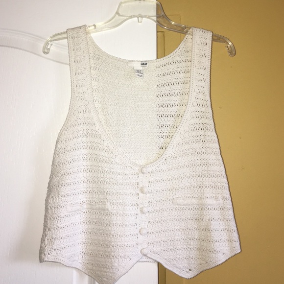 White crochet vest 💐
