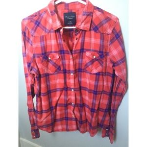 American Eagle button up flannel