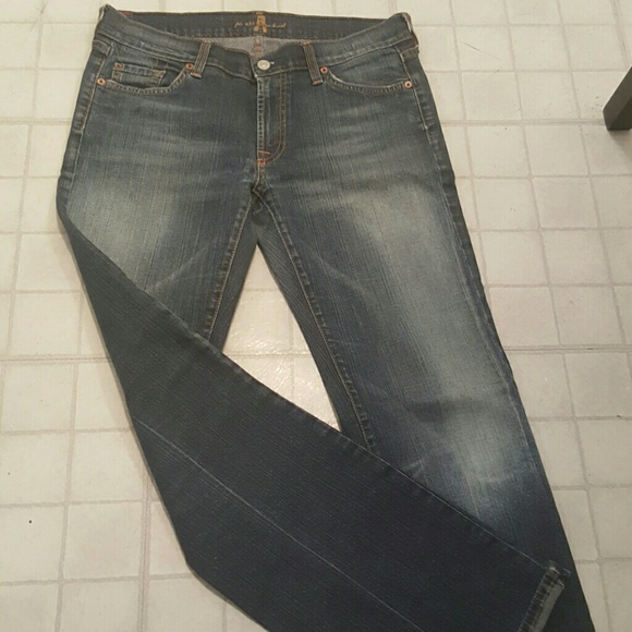 Dark wash boot cut jeans