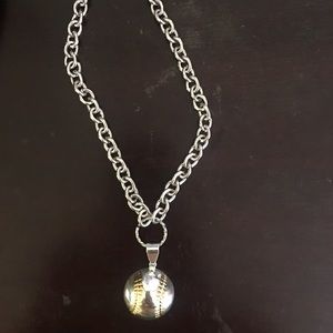 Baseball necklace