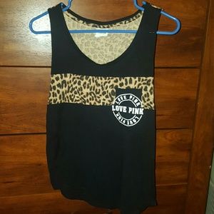 🚫SOLD ON MERC🛇PINK VS animal print tank