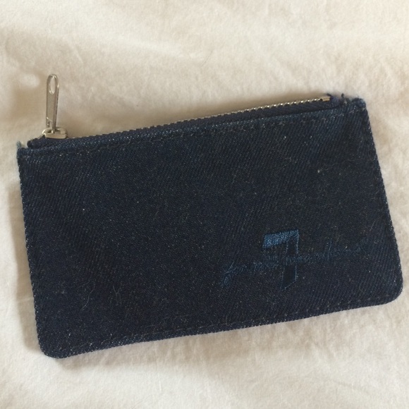 7 for all mankind (7 Jeans) denim coin purse