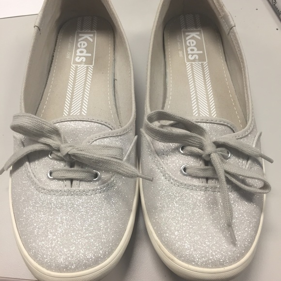 Sparkly silver Keds