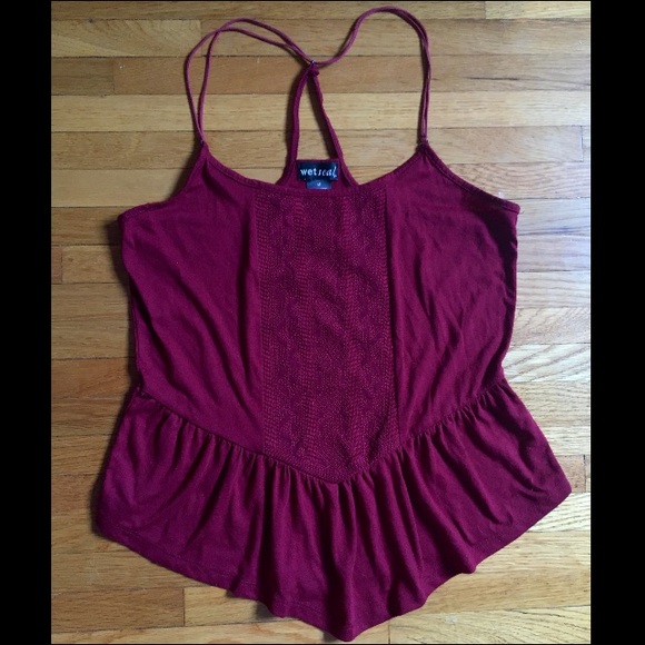 Maroon Tank•Wet Seal