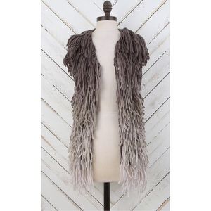 Altar'd State shaggy ombré vest