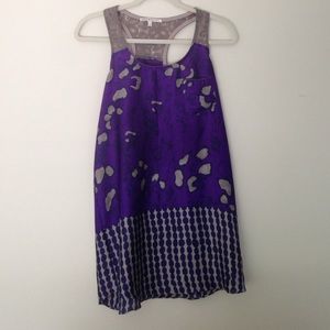 Purple patterned Tunic