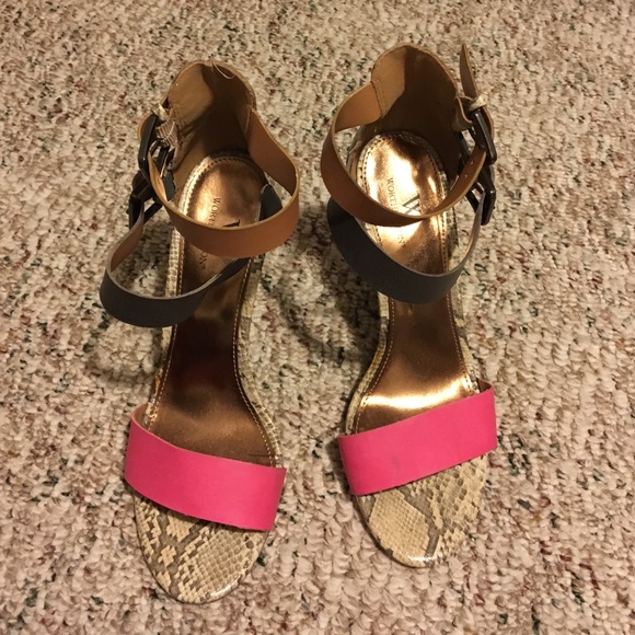 Snake skin wedges.