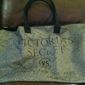 NWOT Victoria Secret glitter tote