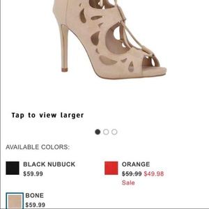 Lace up nude heels size 6.5