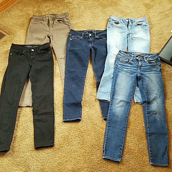 American Eagle Outfitters Denim - Set of 4 AEO skinny jeans/jeggings!
