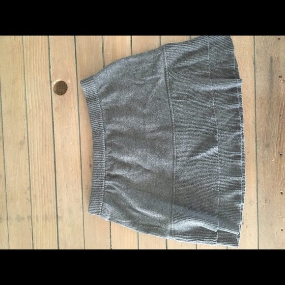 Winter sweater gray skirt Medium