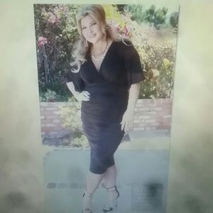 Rumor ruched dress by Kiyonna