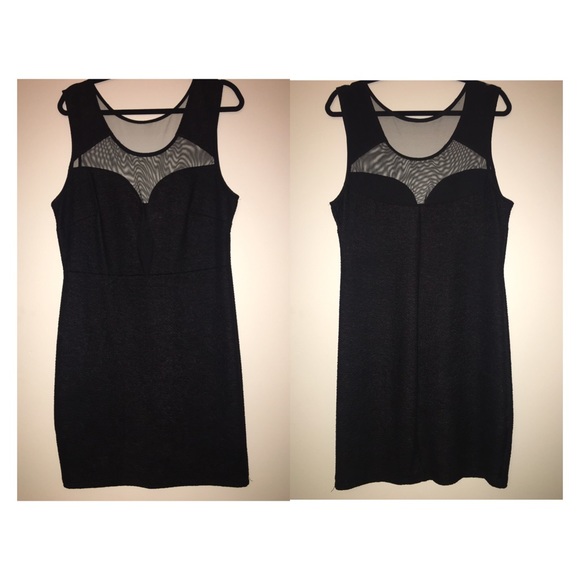 Fashion to figure mesh cutout dress.