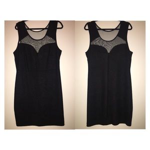 Fashion to figure mesh cutout dress.