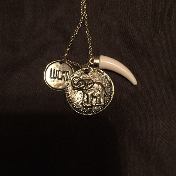 Boutique Jewelry - Gold Elephant Boutique Necklace