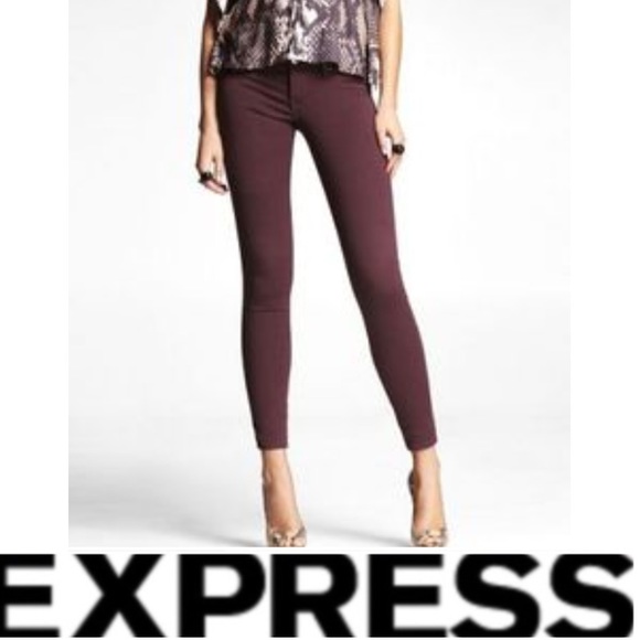 Express Denim - Express Dark Maeve Skinny Ankle Jeans