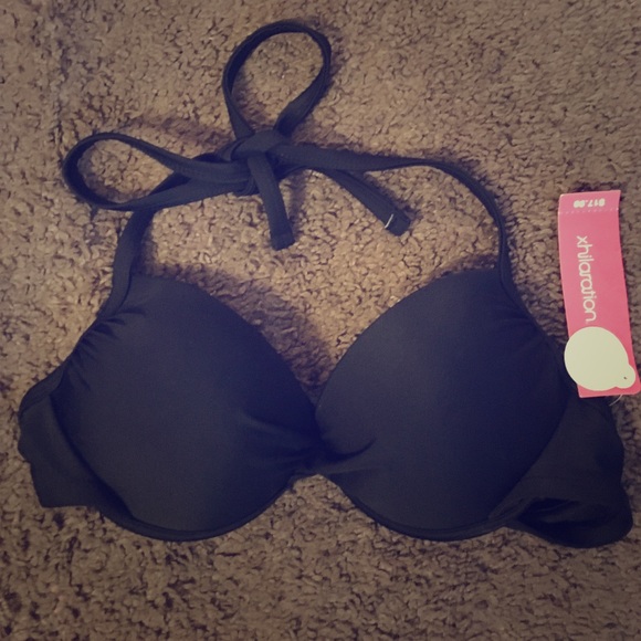 Black bikini top