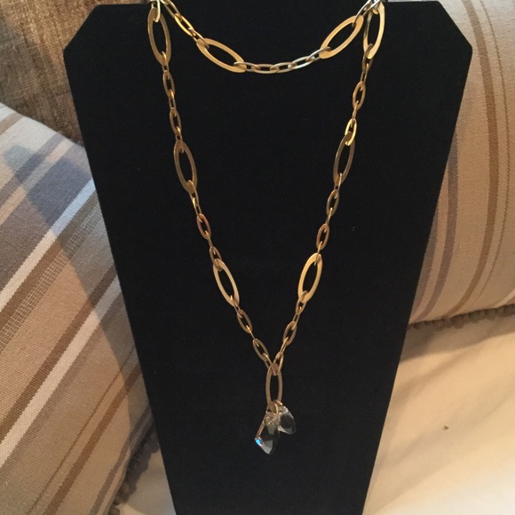 Crystal and gold necklace