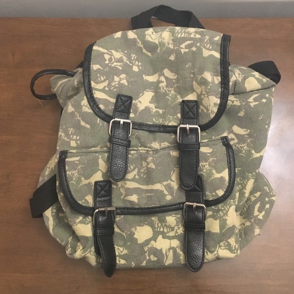 Camouflage Skull Backpack