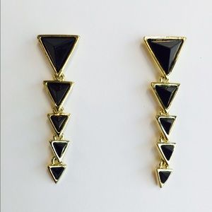 House of Harlow Triangle Dangle Earrings