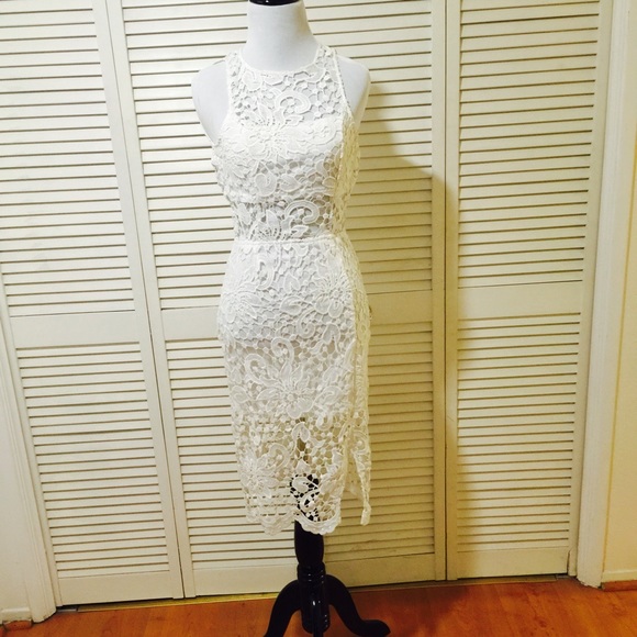 White lace dress